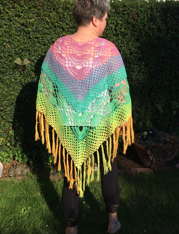 - LEONA - Ponchos häkeln, Sommer, One Size Damengröße, Sommerponcho
