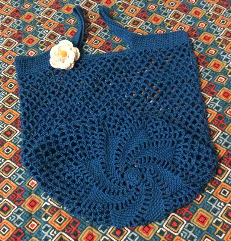 Häkelanleitung Einkaufsnetz "Swirl"