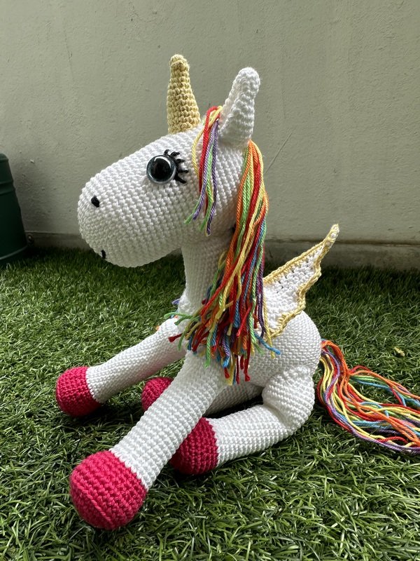 Häkelanleitung &quot;Pinky das Einhorn&quot;