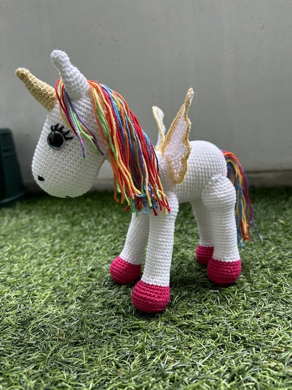 Häkelanleitung &quot;Pinky das Einhorn&quot;