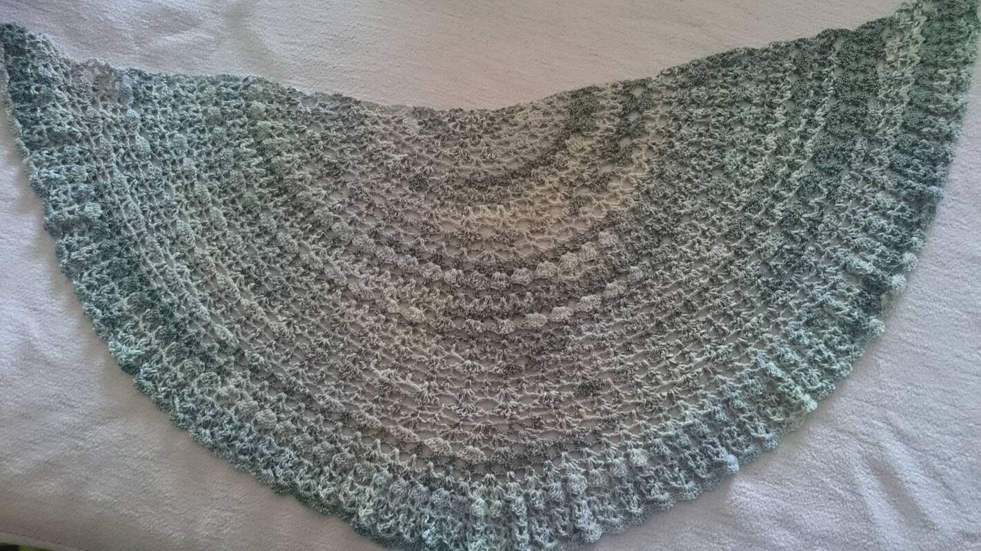 Halbrundes Tuch Regenbogen