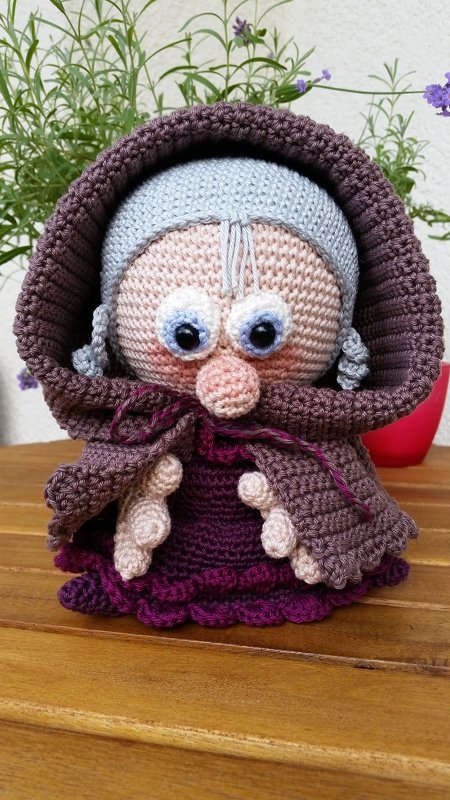 Häkelanleitung Omi Kobold, Amigurumi