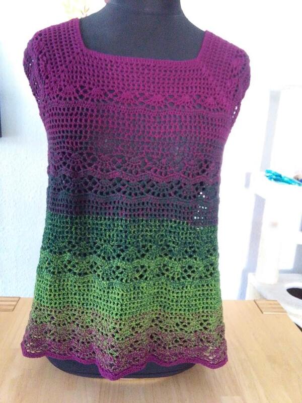 Tunika oder Weste "Sommerlaune" Gr. 36-42, 48/50