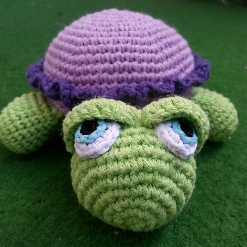 Häkelanleitung Schildkröte Cedric / Cécile ... 2 Varianten