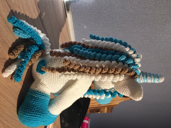 Cotton´s Zauberwelt: "Cotton - das Einhorn 2.0" + alte Anleitung Cotton - das Einhorn Maxiversion