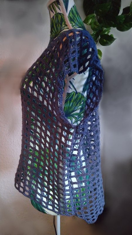 Top Tunika Netzshirt "Caro-Line" - Häkelanleitung