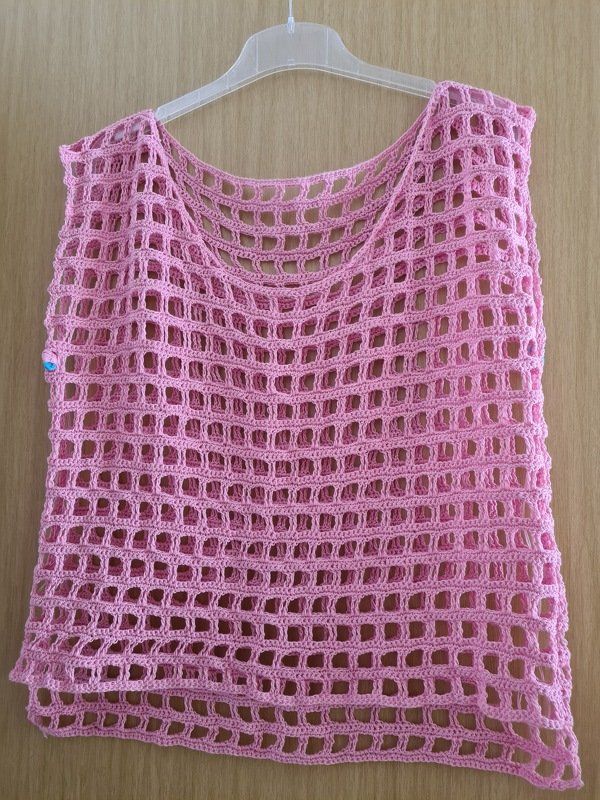 Top Tunika Netzshirt "Caro-Line" - Häkelanleitung