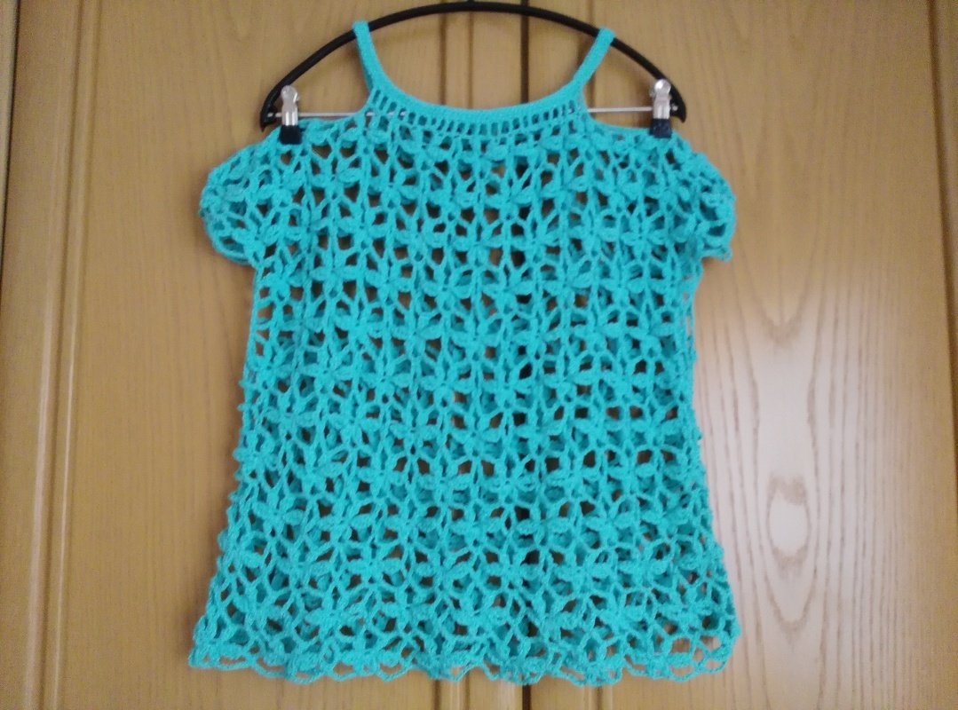 Häkeltop FLOWER-POWER (Gr. S/M, L/XL)