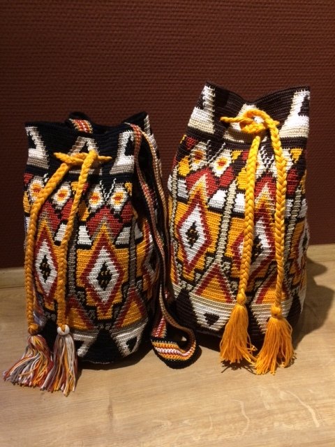 Wayùlia Tapestry häkeln, Mochila Umhängetasche Iguana