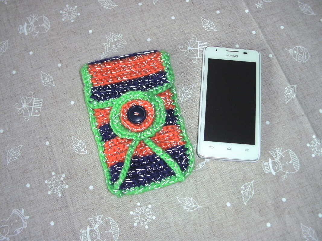 Handyhülle gestrickt oder gehäkelt