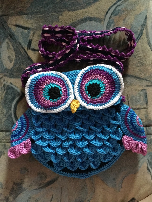 Eulen-Tasche "Blaue Träume"