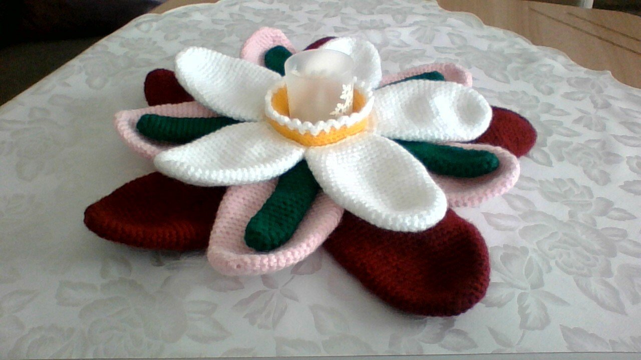 Häkelanleitung &quot;Windlicht Sommerblüte&quot; Dekoidee!