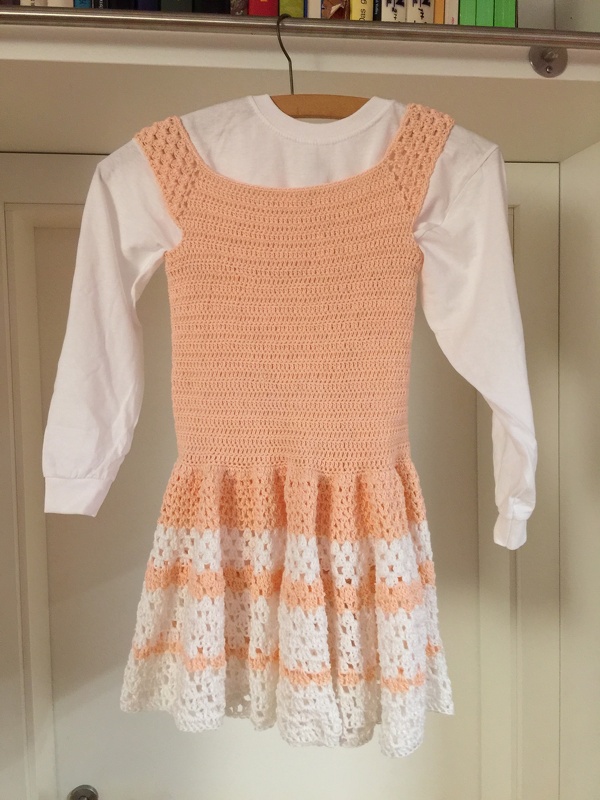 - ROSIE - Batikkleid häkeln, für Größe 116-122, Kleid, Häkelkleid, Sommerkleid, Mädchen, Sommermode