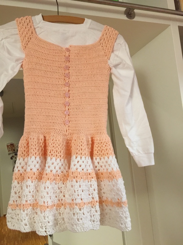 - ROSIE - Batikkleid häkeln, für Größe 116-122, Kleid, Häkelkleid, Sommerkleid, Mädchen, Sommermode