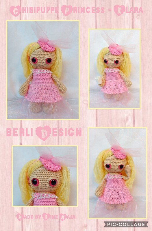 Chibi Prinzessin Klara - Häkelanleitung - Komplettset