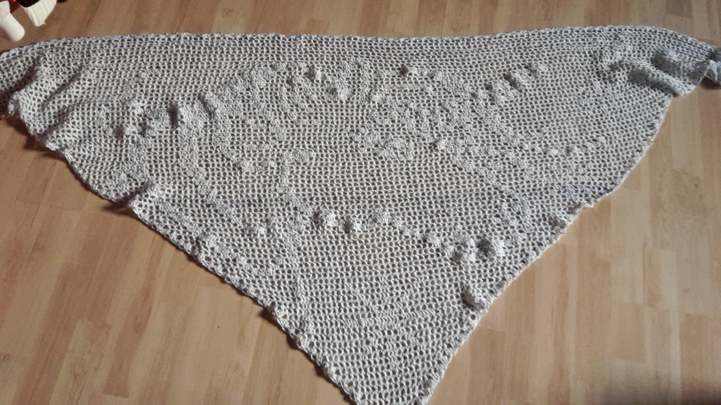 Motive scarf Unicorn, unicorn triangular scarf, crochet pattern