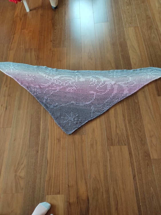 Motive scarf Unicorn, unicorn triangular scarf, crochet pattern