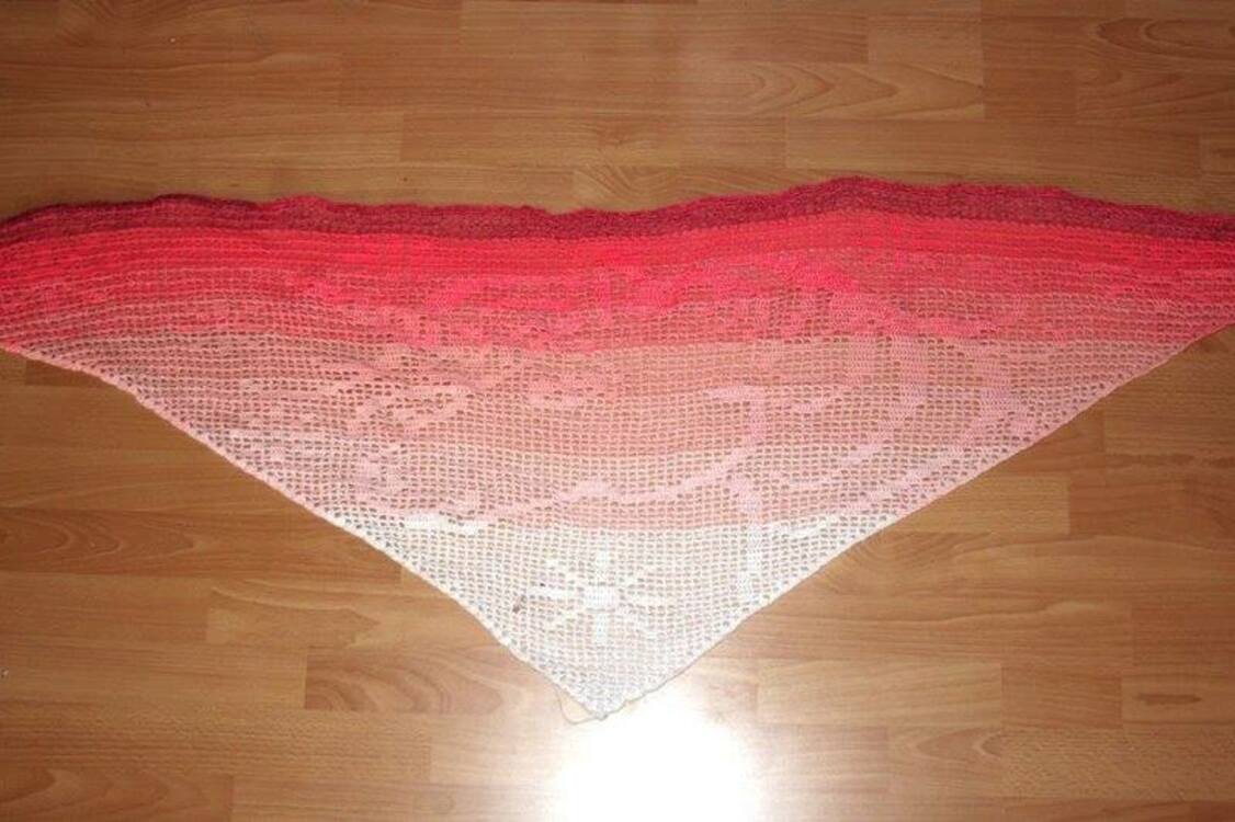 Motive scarf Unicorn, unicorn triangular scarf, crochet pattern