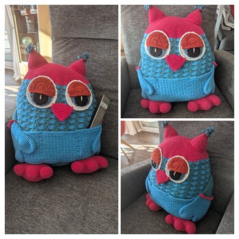 Habe das Kissen als Geschenk für meinen Sohn gemacht. Es hat riesig viel Spaß gemacht es zu häkeln. Es kam super gut an.
Vielen Dank für die tolle Anleitung.