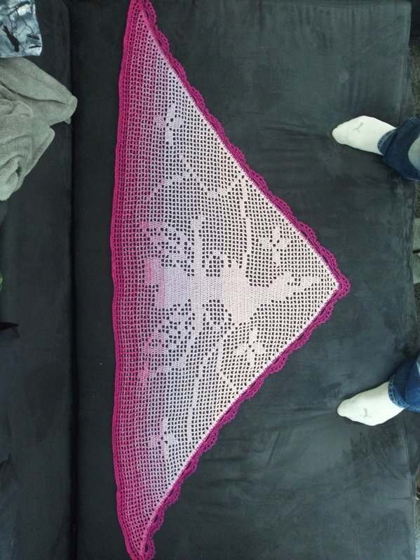 Motivtuch Feenzauber Kids, Kindertuch, Dreieckstuch, Häkelanleitung