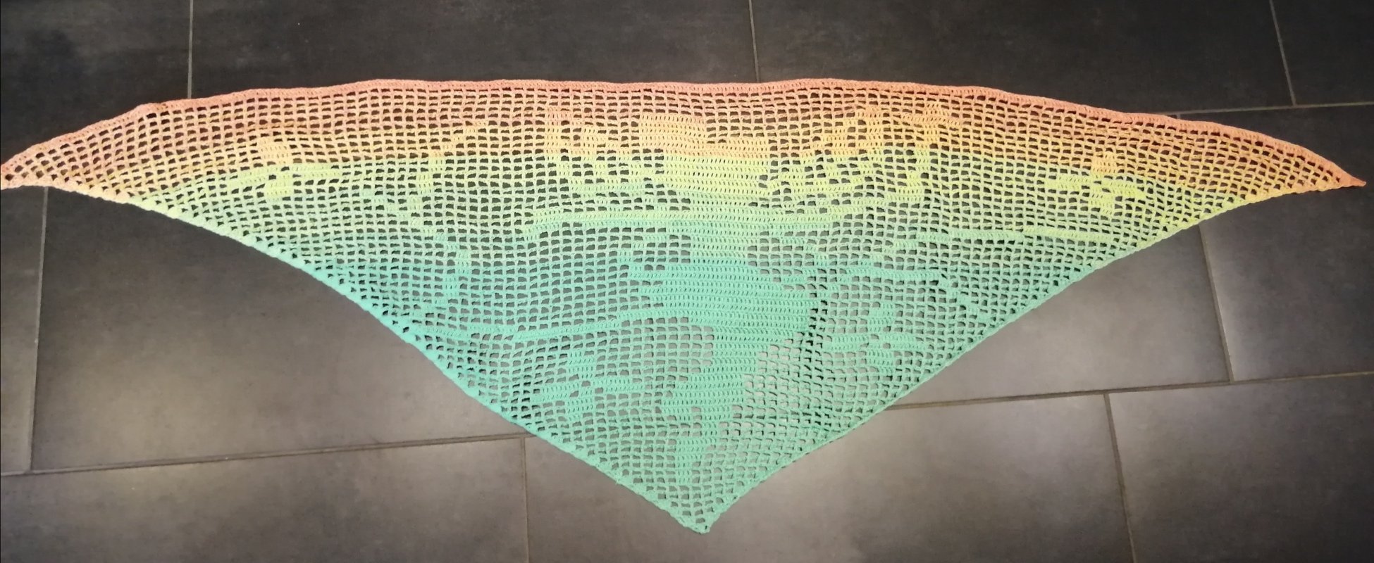 Motivtuch Feenzauber Kids, Kindertuch, Dreieckstuch, Häkelanleitung