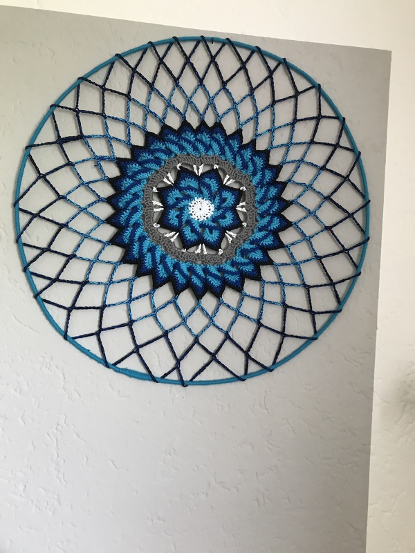 Traumfänger "Blaues Wunder"•.¸¸☆ஜீ✽.•*`*•.¸¸.✽