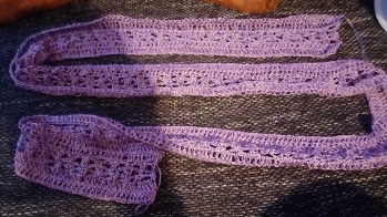 von meiner Probehäklerin Christine Karn - sie hat den Sommerschal aus der Anleitung gehäkelt