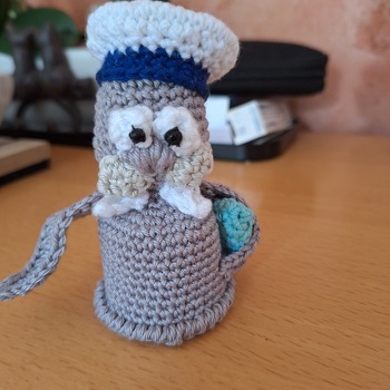 Hat gut geklappt habe nur eine Perle als Auge verwendet