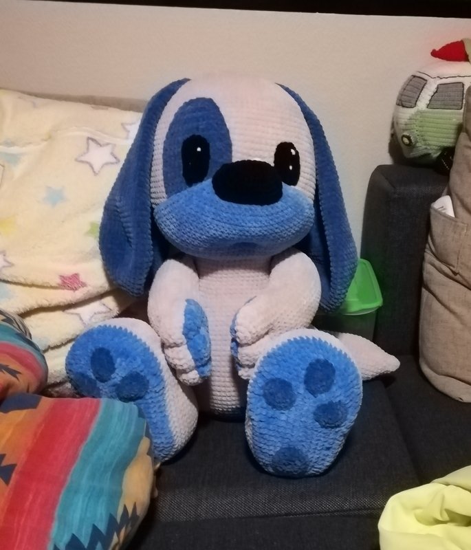 Cuddly dog Paco  Pattern Amigurumi