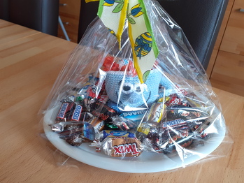 Hat Spaß gemacht obwohl ich manchmal dachte ich breche mir die Finger ab😂weil einiges doch sehr klein ist und vor allem das nähen🙈aber trotz allem anschauliches Ergebnis und ich bin  zufrieden.👍👌