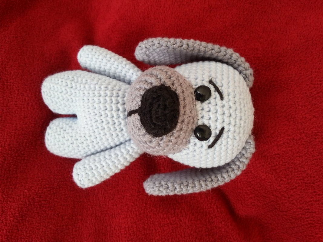 Häkelanleitung - Hund Tobi der Frisbee-Jäger