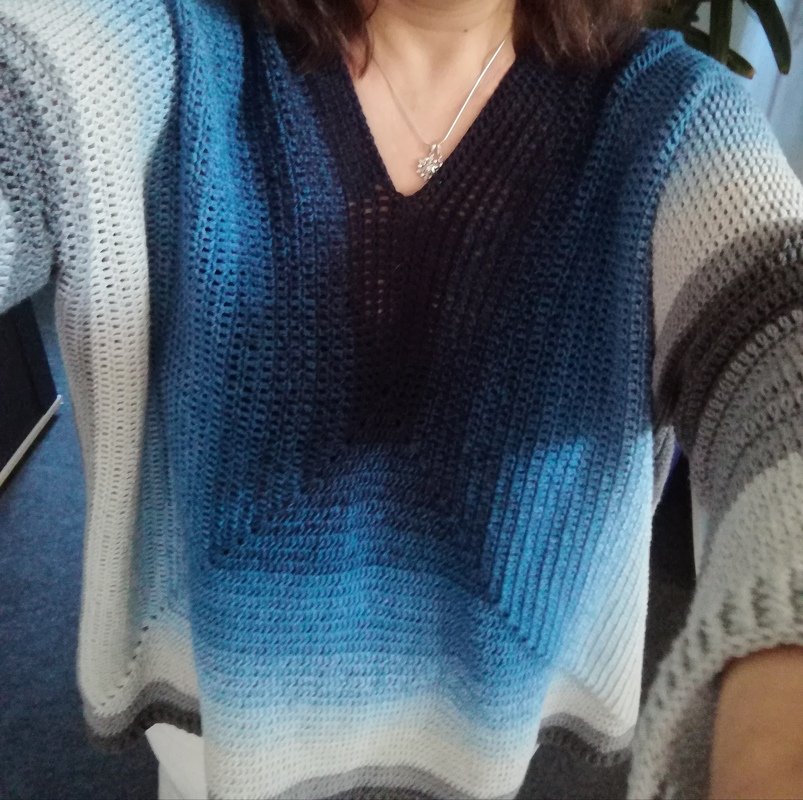 Häkelanleitung Pullover, an alle Größen anpassbar