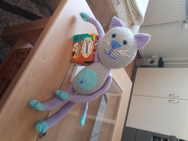 Schlenker Katze Häkelanleitung