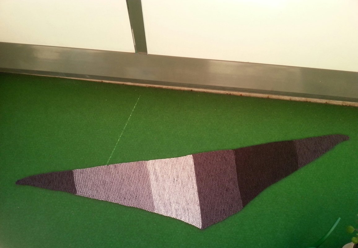 Anfänger Basic Dreieckstuch "Meeresrauschen" stricken