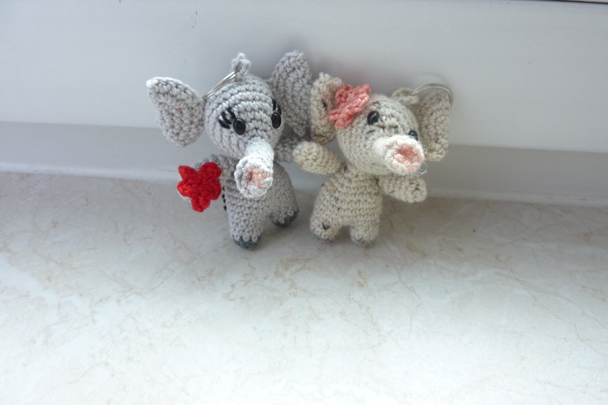 Mini Elefant - Häkelanleitung / PDF