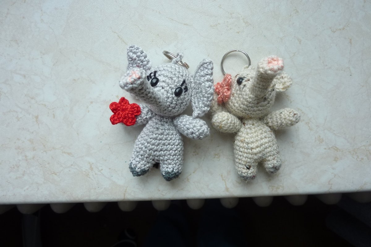 Mini Elefant - Häkelanleitung / PDF