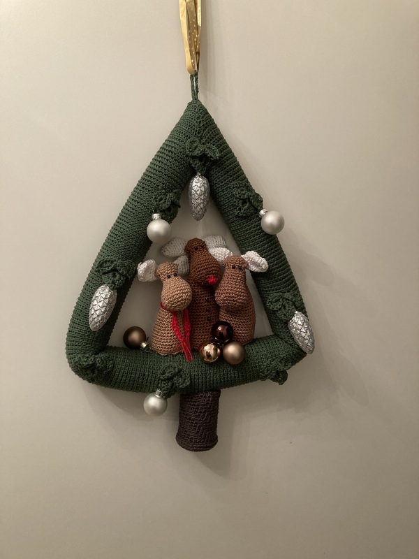 Häkelanleitung *Der etwas andere * Türkranz Elche