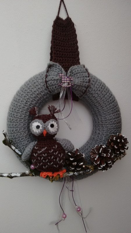 Türkranz gehäkelt und gestrickt