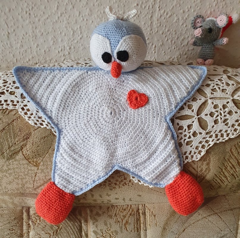 Schmusetuch/Babyspielzeug Pinguin