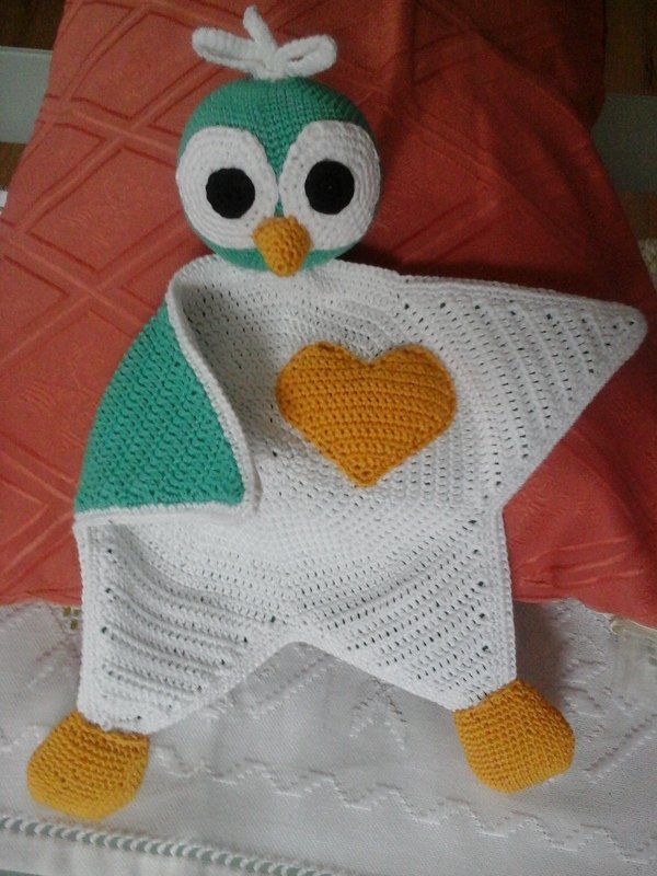 Schmusetuch/Babyspielzeug Pinguin