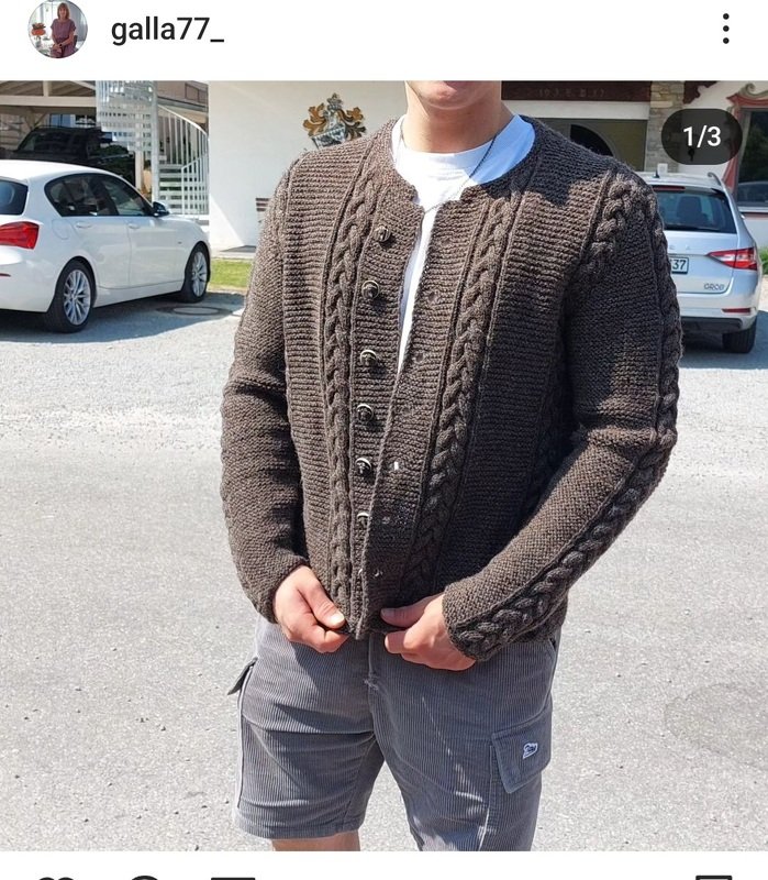 Strickanleitung Herrentrachtenjacke "Bregenzer Schafwolle" 758151