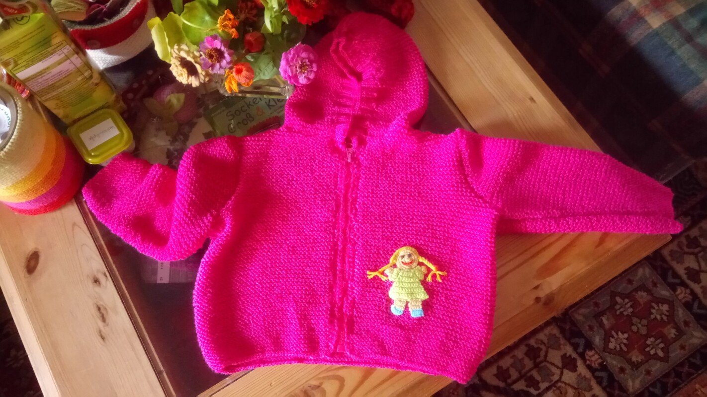 Strickanleitung Kinderjacke mit Kapuze "Macau" 758028