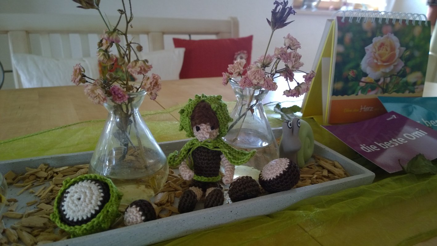 Häkelanleitung Blumenkind Kastanie