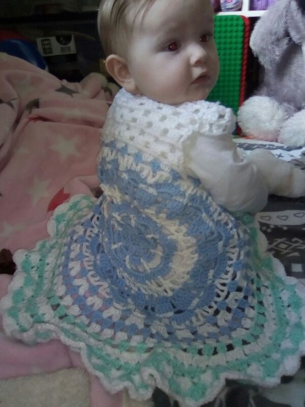 Häkelanleitung Kreisjacke Lotta in Größe 86/92 bis 158/164