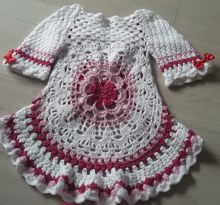 Häkelanleitung Kreisjacke Lotta in Größe 86/92 bis 158/164