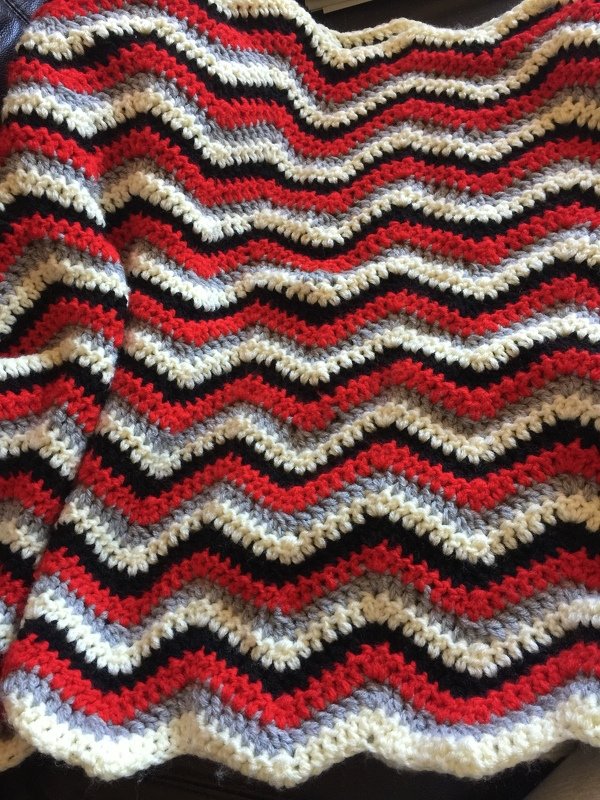 Häkelanleitung WellenMuster E-Book Häkelschrift