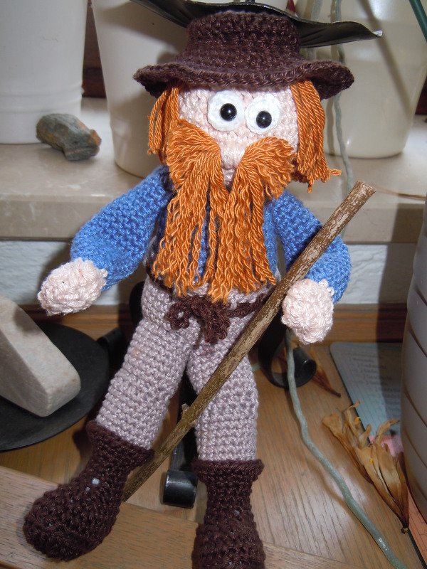 Häkelanleitung Schäfer mit Schafen und Fliegenpilz - PDF Datei