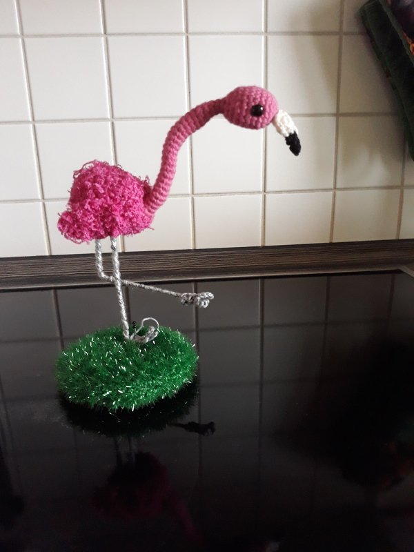 Häkelanleitung Flamingo