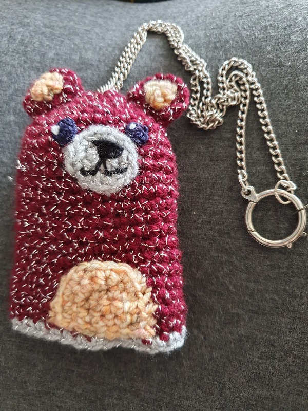 Schlüsselanhänger/Hülle Bär - Häkelanleitung super für Anfänger geeignet