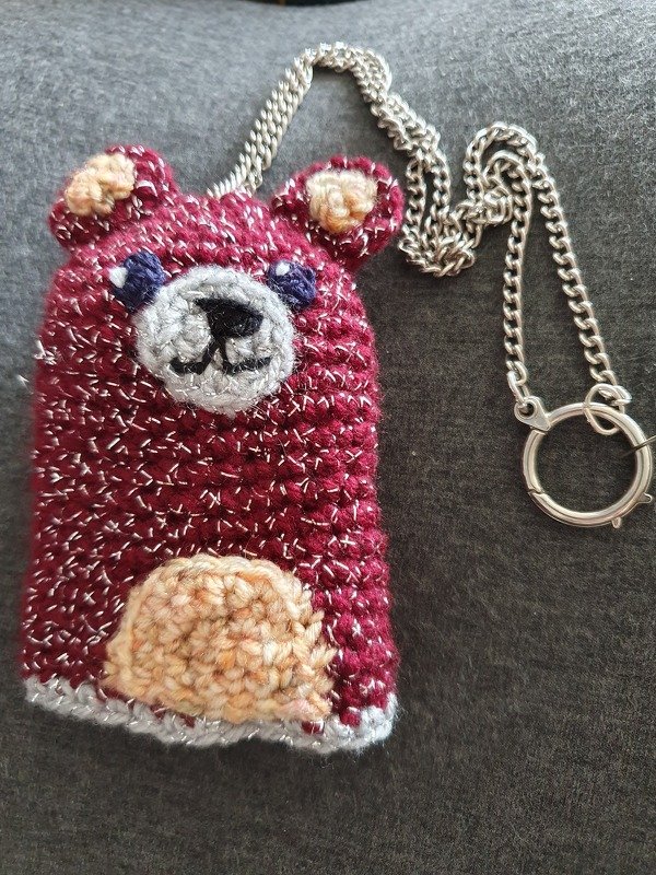 Schlüsselanhänger/Hülle Bär - Häkelanleitung super für Anfänger geeignet